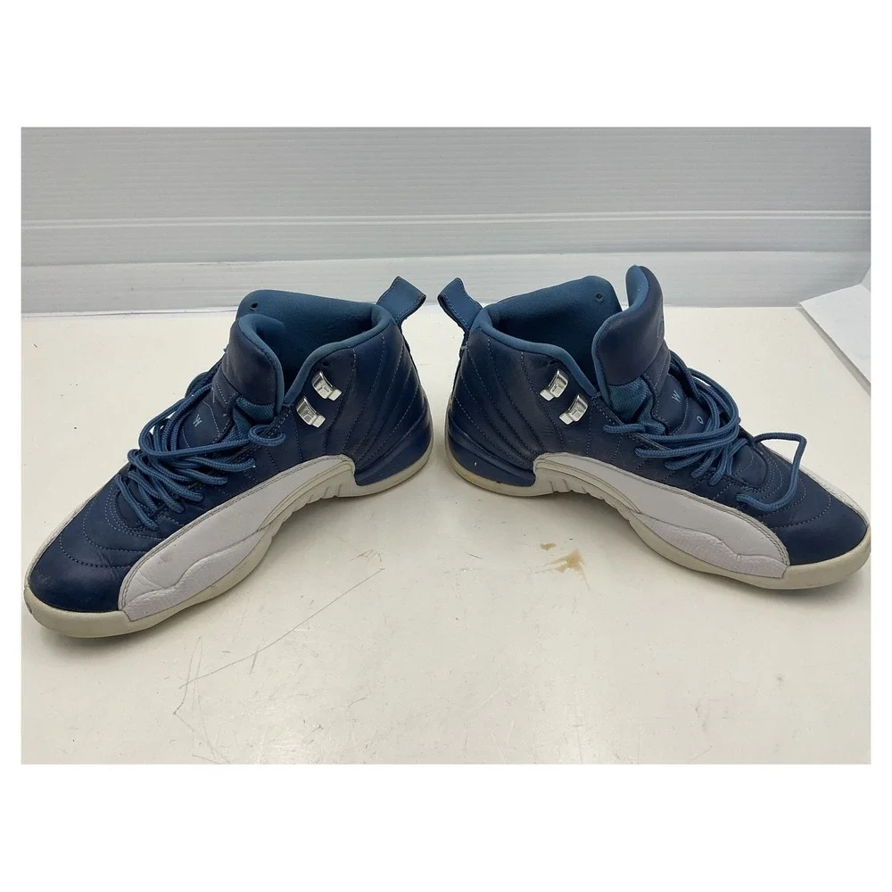 Nike Air Jordan‎ 12 Retro Indigo Stone Blue White Men's Size 8.5